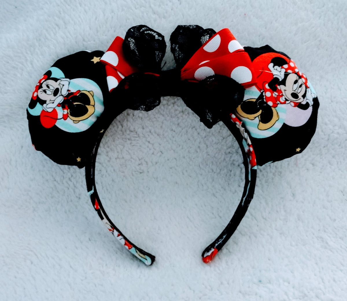 🖤 The Classic Minnie Polka Dot Bow Ears 🎀